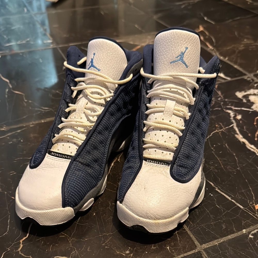 Navy and White Retro Sneakers